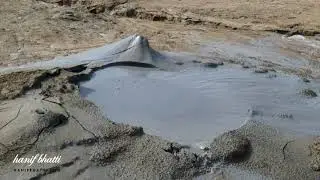 Active Mud Volcano in Balochistan. 4K