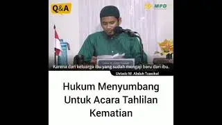 HUKUM MENYUMBANG UNTUK ACARA TAHLILAN KEMATIAN