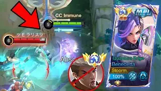 GOOD BYE CHOU💀 GLOBAL BENEDETTA BEST FULL DAMAGE BUILD 2025!!(auto win🔥)