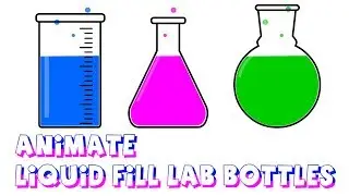 Animate Liquid fill Lab Bottle in Animate CC (Flash)| Adobe Animate CC Tutorials