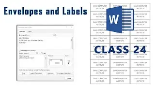 Microsoft Office | Microsoft Word | Envelopes and Labels Making in Urdu / Hindi