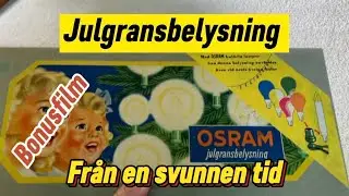 Julgransbelysning som var vanlig i m&aring;nga hem p&aring; 50-,60-talet och senare