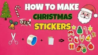 Easy Christmas Sticker Making 🎄