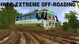 Hrtc extream off roading on muddy road 🔥🥵 #bussimulatorindonesia 