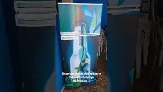 Envelopamento de Geladeira da Heineken. #personalizados #plotagem #envelopamentodegeladeiraes