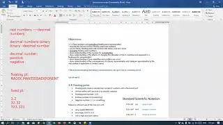 A2 Computer Science-floating point representation 1-10 March 2021