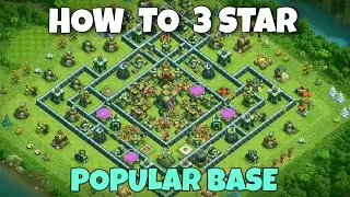 How to 3 Star Popular Ring Base! 3 Star Attacks Center Th Bases | Easy Way to 3 Star on Ring Bases