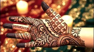 Floral Jaali Fronthand Bridal Mehndi Design #mehndi  #floralmehndi #bridalmehndi #trending #viral