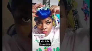 How to do Bumper Bangs *on a synthetic wig