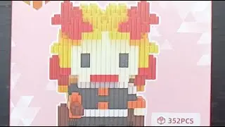 Menyusun Karakter lego bricks Kyojuro Rengoku di film Demon Slayer.....