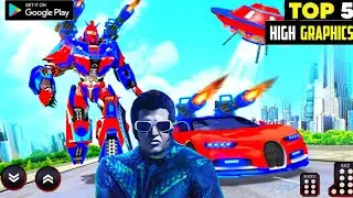 TOP 5 BEST ROBOT GAMES FOR ANDROID | HIGH GRAPHICS | ROBOT FIGHTING GAMES ANDROID