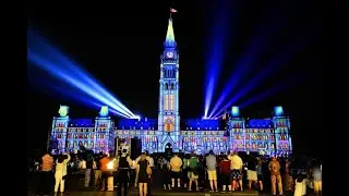 Sound and Light Show Parliament Hill Ottawa 2020