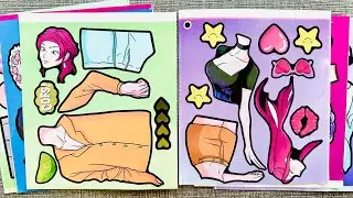Kawaii Paper DIY Sticker Book ✨ K-Pop Daemon Hunters x Sara Joy ASMR Craft | Huntrix Edition