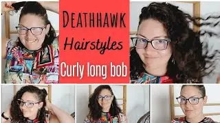 Deathhawk / Mohawk / Sidecut hairstyles - Curly long bob