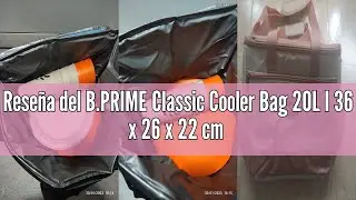 Rese&ntilde;a del B.PRIME Classic Cooler Bag 20L I 36 x 26 x 22 cm I Insulated Bag I Cooler for Picnic and