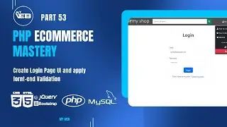 Create a Login Page UI for Your Ecommerce Website | Step-by-Step Tutorial (part -53)