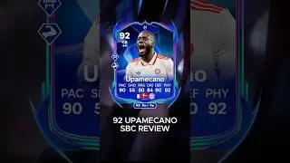 92 UPAMECANO SBC REVIEW 🔥#shorts  #fc25  #ultimateteam  #upamecano #bayernmunich  #ucl