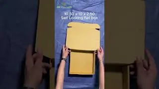 10.5 x 10 x 2.5 Self Locking flat box #shorts #trend #viralshorts #corrugatedboxes