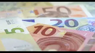 Euro Notes Rotating || free copyright video