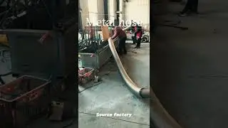 Metal hoses are made of metal, and their corrugated structure provides excellent flexibility and
