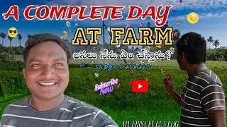 A Complete Day At Farm | Village Farming | Young Telugu Farmer | B.tech Guy Farming @SuryaThingss