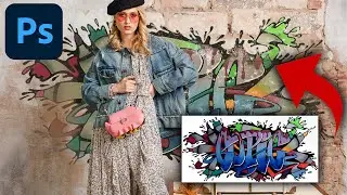 How To Add Graffiti To A Wall In Photoshop | Graffiti Effect