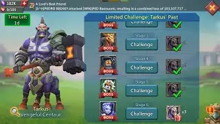 Lords Mobile limited challenge: Tarkus past stage 6 Auto | Vengeful Centaur Stage 6|Tarkus Stage 6 |