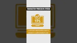 Transaction Processing System (TPS)