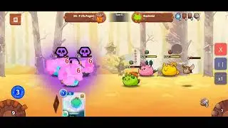 Topaz + Little Branch Damager + shoal star  ARENA GAME PLAY (Aqua Build)/ Axie Infinity Origin