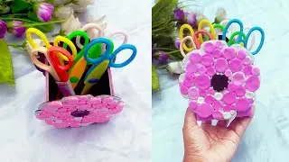 DIY Pen holder | Desk Organizer | Easy Art Craft
