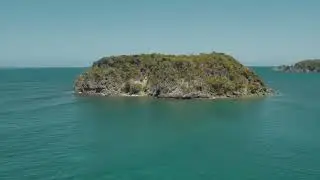 Drone  view of Cabareta Island Jamaica