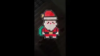 Santa Pixel Art 🎅| Easy Grid Drawing for Beginners | Budget Pixel Art