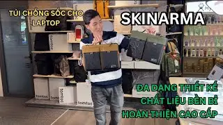Tr&ecirc;n tay t&uacute;i chống sốc cho laptop của SKINARMA: Thiết kế đẹp, chất liệu cao cấp