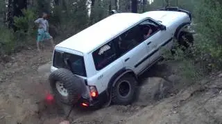 Daneos climbing up a rock at bunyip TD42 turbo pt1