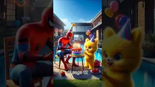 🎉Aaj Birthday Me Sabse Badiya GiftKaun Dega | Pikachu Birthday Party |Funny Anime Shorts #allah #all