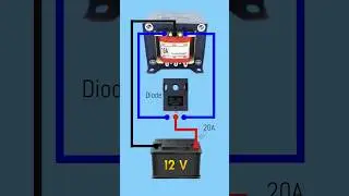 DIY 12V Battery Charger &ndash; No IC, Just Simple Parts! 🛠️ #electronic #electronics #ideax #diy #shorts