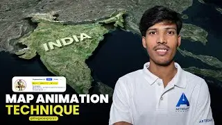 Map Animation Technique ‪Like @thegeoexplorerr‬ |  Geolayers Tutorial in Hindi
