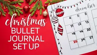 NEW PLAN WITH ME | CHRISTMAS/DECEMBER BULLET JOURNAL SETUP | Scribbles that Matter Notebook | Part 1