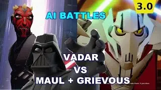 Disney Infinity AI Battles Vader v Maul and Grievous
