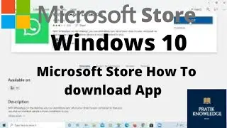 How To Download Apps in Microsoft store in windows 10