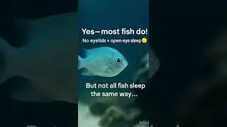 Do Fish Sleep with Eyes Open?🐠😴TheTruth Will ShockYou!#FishFacts#AnimalCuriosity #AshuCreations414