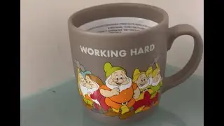 Disney Parks Seven Dwarfs Working Hard Hardly Working Mug  #shorts