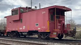 WB CSX military train with caboose hurricane wv 3/18/23