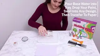Marbling Paint Art Kit for Kids - Unleash your creativity and create dazzling artworks