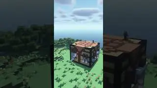 CRAFTING Table House! #shorts #minecraft #craftingtable #minecraftcrafting