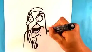 How to Draw Snow White - Witch - Disney Drawing Lesson