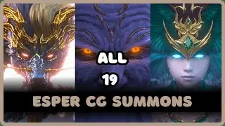 All 19 Esper CG Summoning Animations | War of the Visions: Final Fantasy Brave Exvius