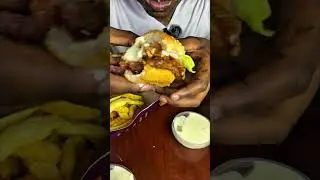 Eating Mega Ribster #asmr #mukbang #food #eating