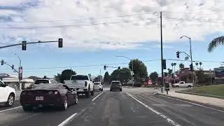 Driving in Oxnard, California USA