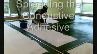 Demo of Selflevelling & ESD Tile laying